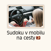 Sudoku do mobilu na cesty